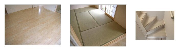 フローリング・畳・階段の使用例