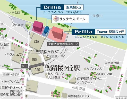 本土地の位置図と対象範囲